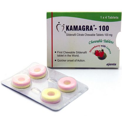 Kamagra Chewable Tablets 100 mg. Generic for Viagra, Revatio