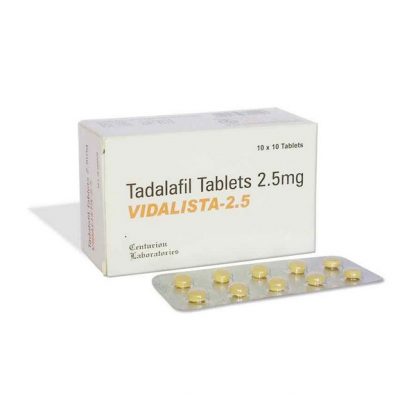 Vidalista 2.5 mg. Generic for Cialis, Adcirca, Tadacip